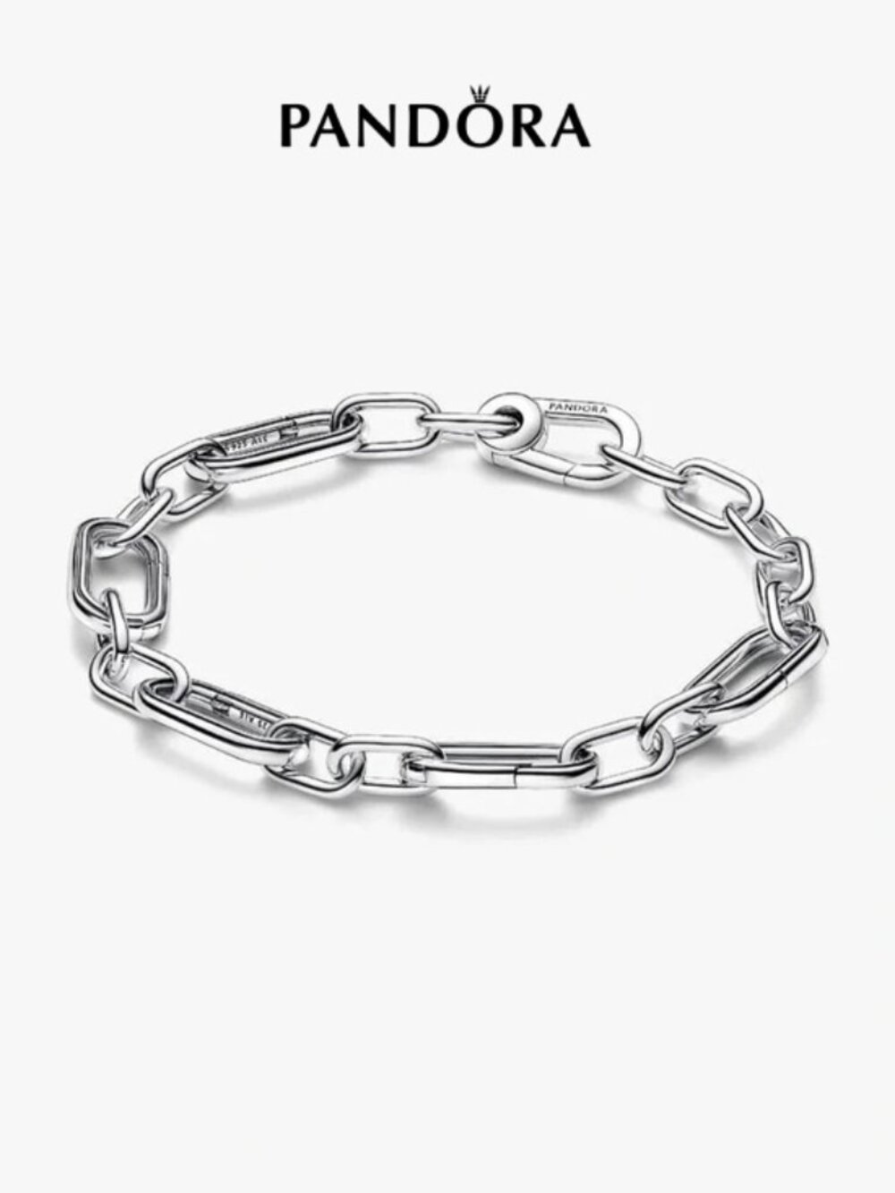 Pandora Sterling Silver Mixed Link Bracelet - Silver